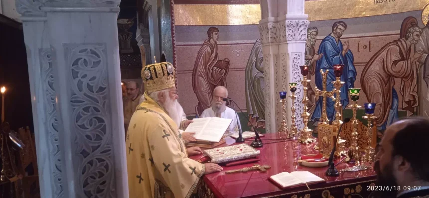 Ο Μητροπολίτης Κερκύρας Νεκτάριος στον Ιερό Ναό Αγίων Κωνσταντίνου και Ελένης Βόλου (6)